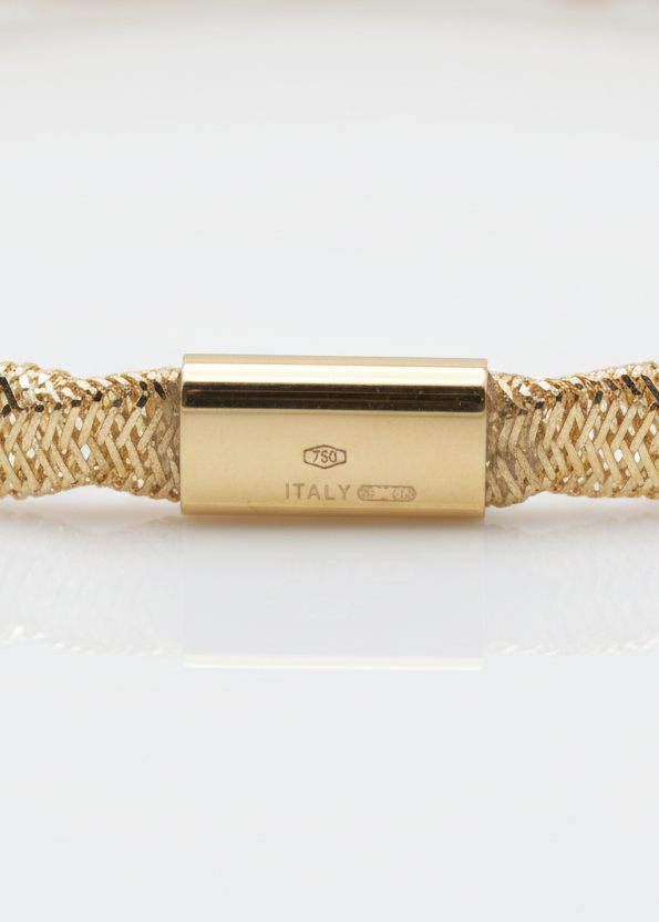 Elastic Mesh Gold Bracelet
