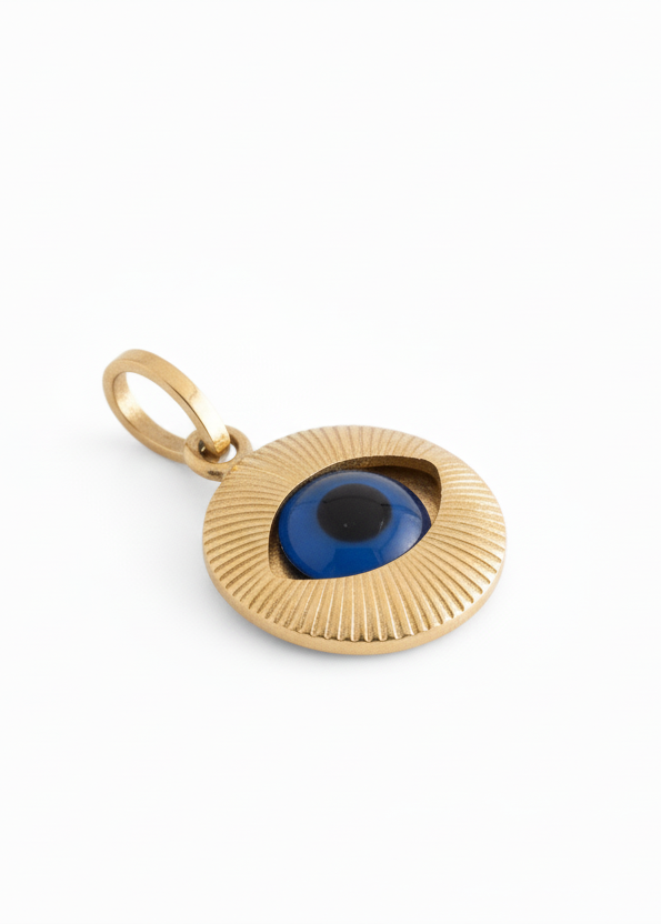 18k Gold Oculus Pendant