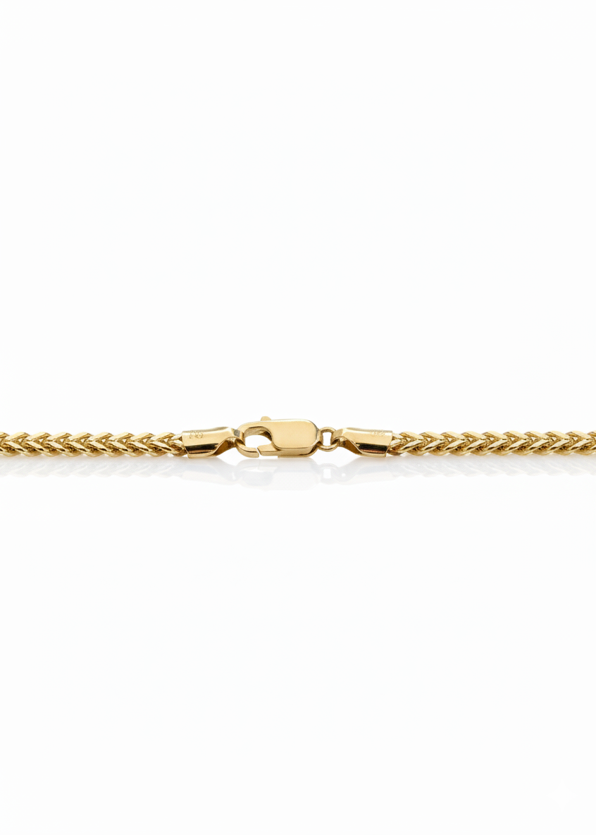 18k Gold Franco Square Chain