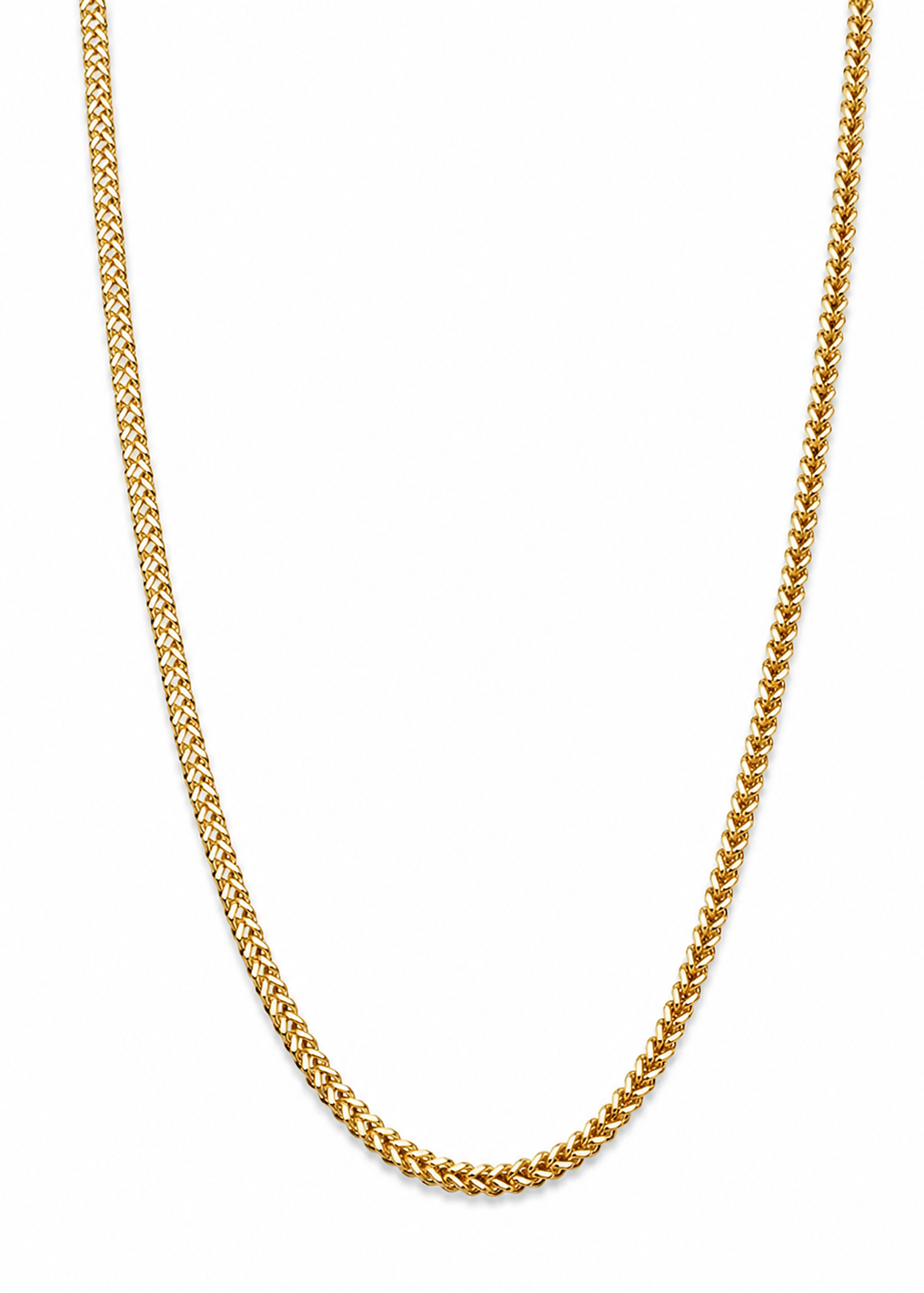 18k Gold Franco Square Chain