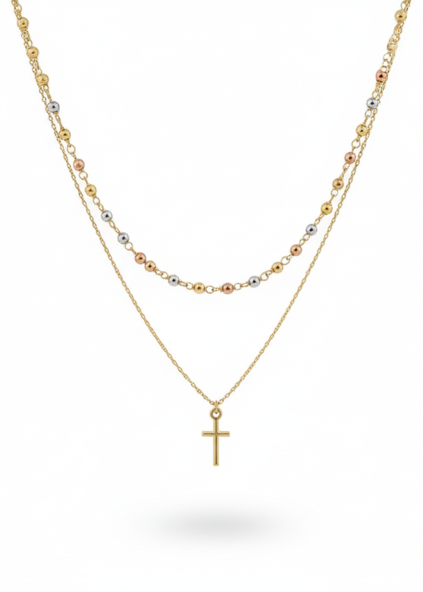 Trinity Cross Necklace