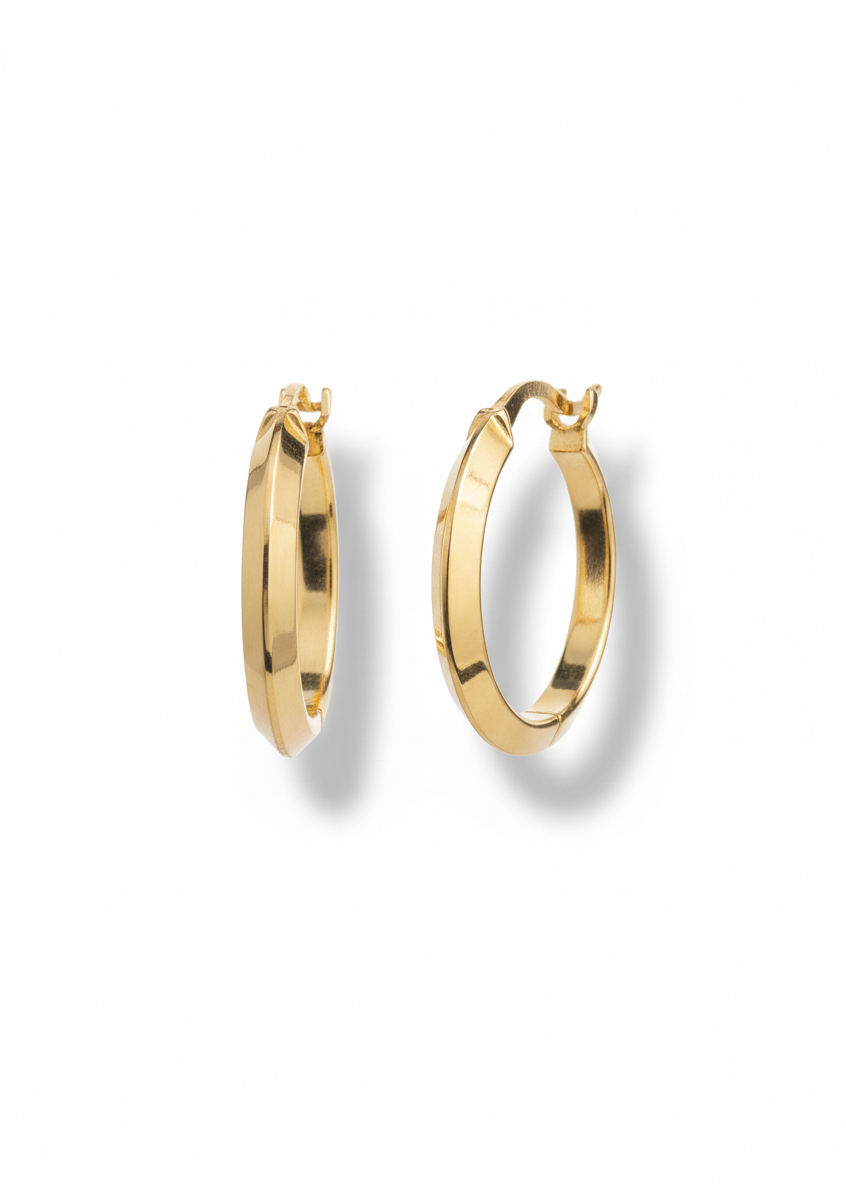 Italian Flat Hoops