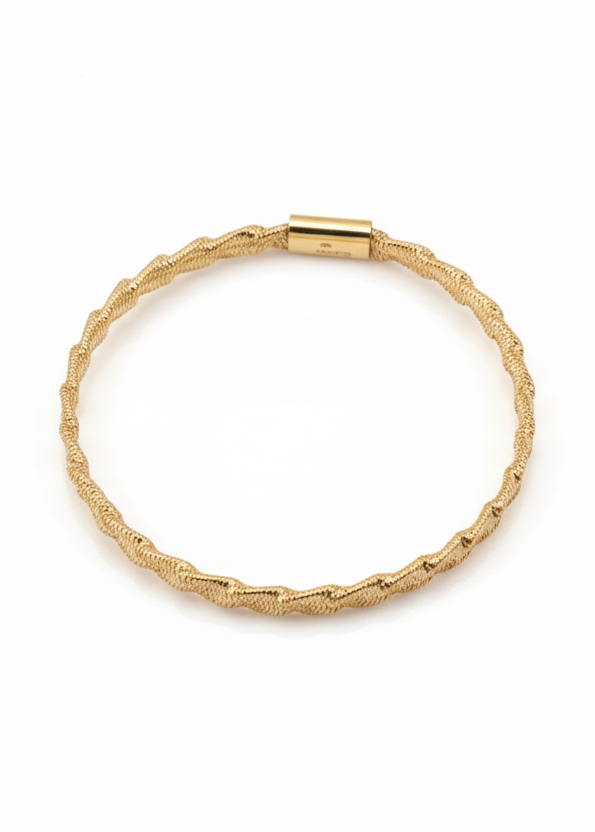 Elastic Mesh Gold Bracelet