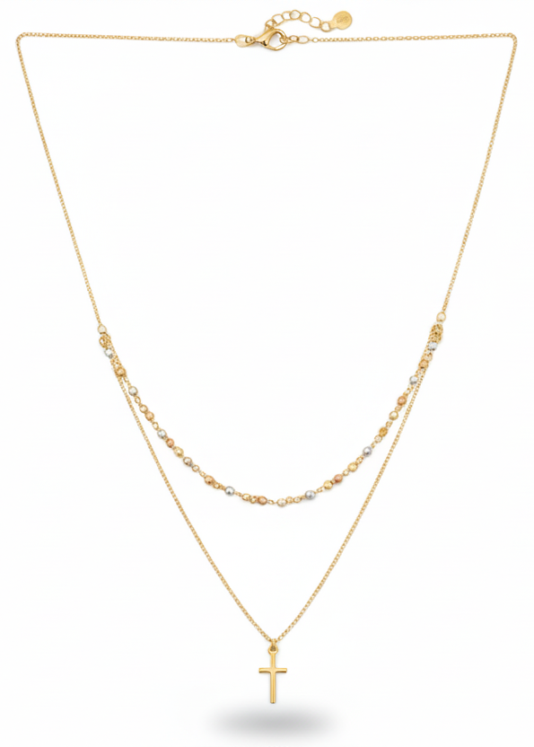 Trinity Cross Necklace