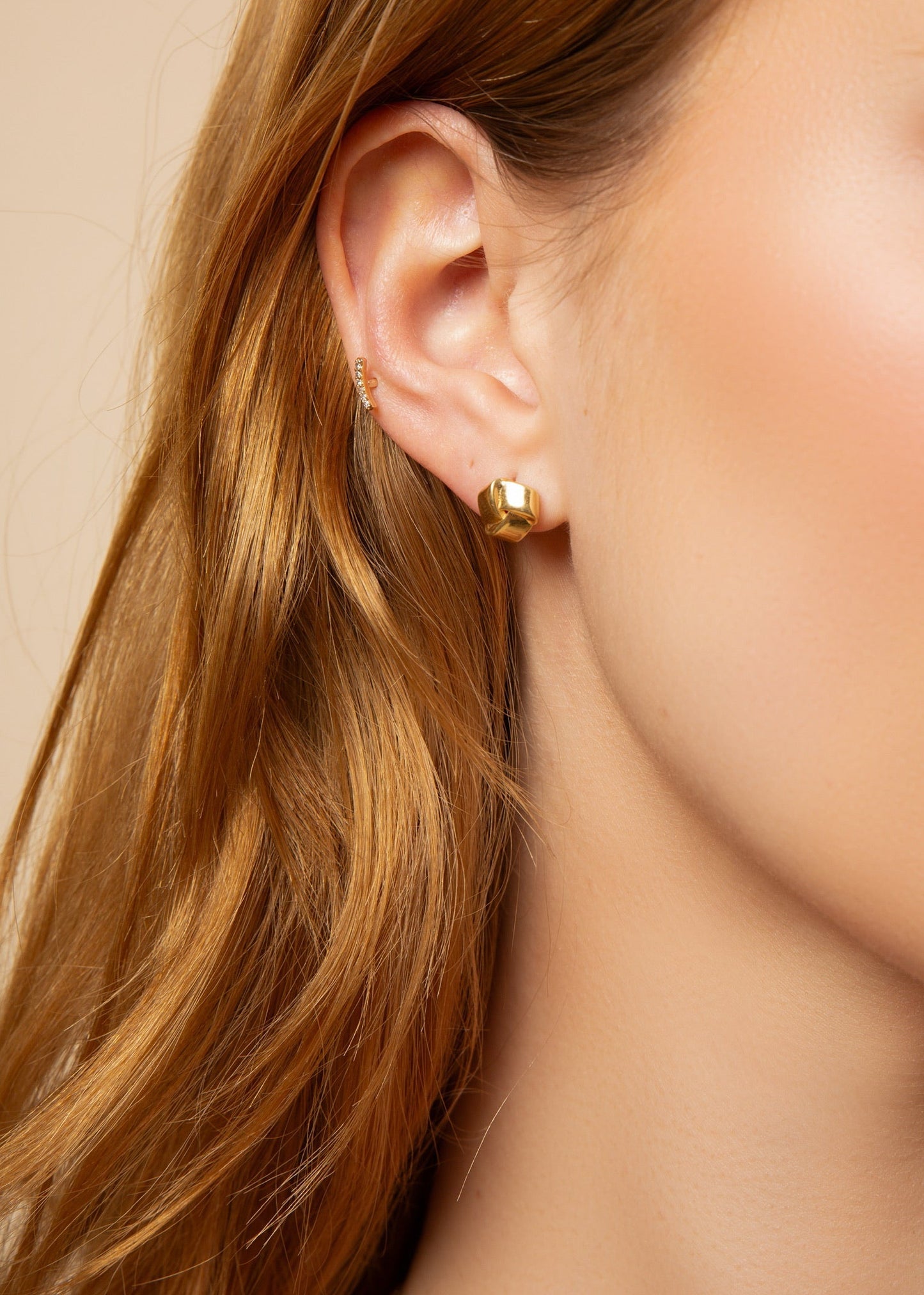 Golden Knot Studs