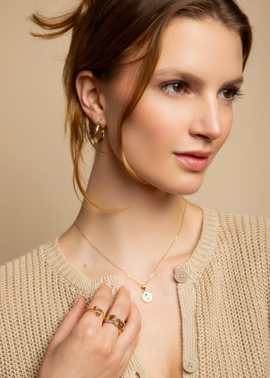 18k Gold Orbita Pendant