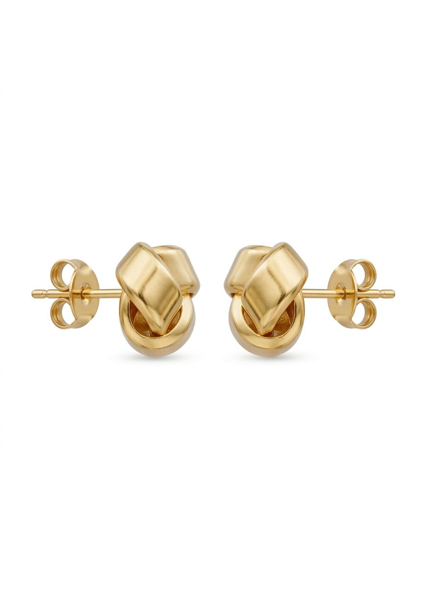 Golden Knot Studs