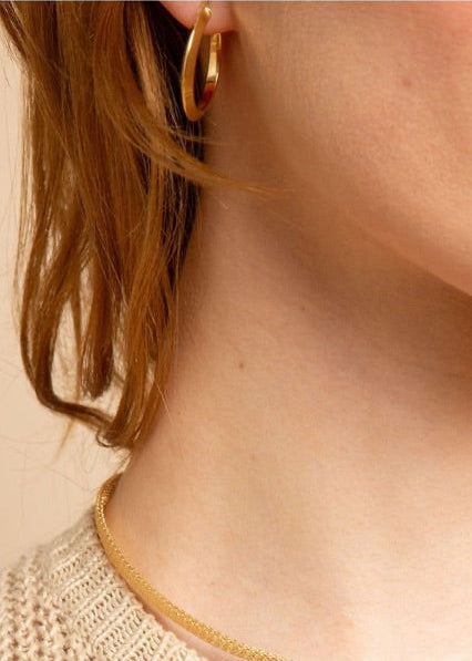 Italian Flat Hoops