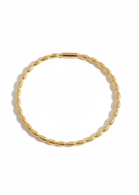 Elastic Mesh Gold Bracelet